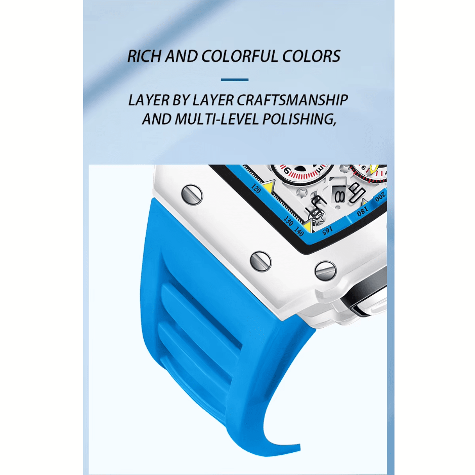 CAESAR Men's Quartz Watch - 45MM Square Dial