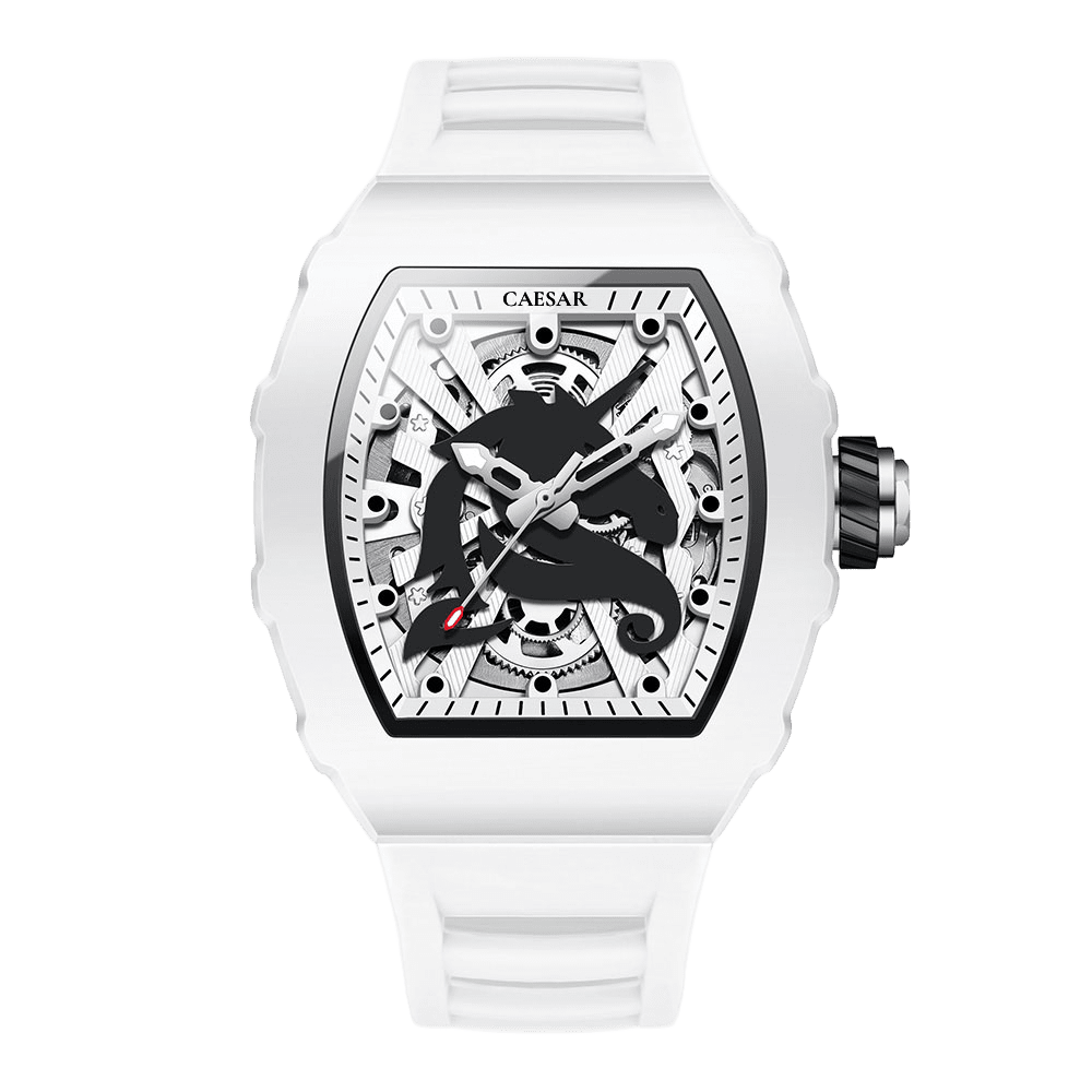 CAESAR Skeleton Mechanical Men's Watch - Bold Style