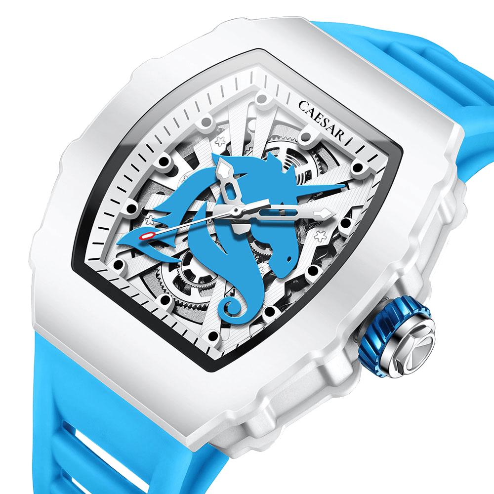 CAESAR Skeleton Mechanical Men's Watch - Bold Style