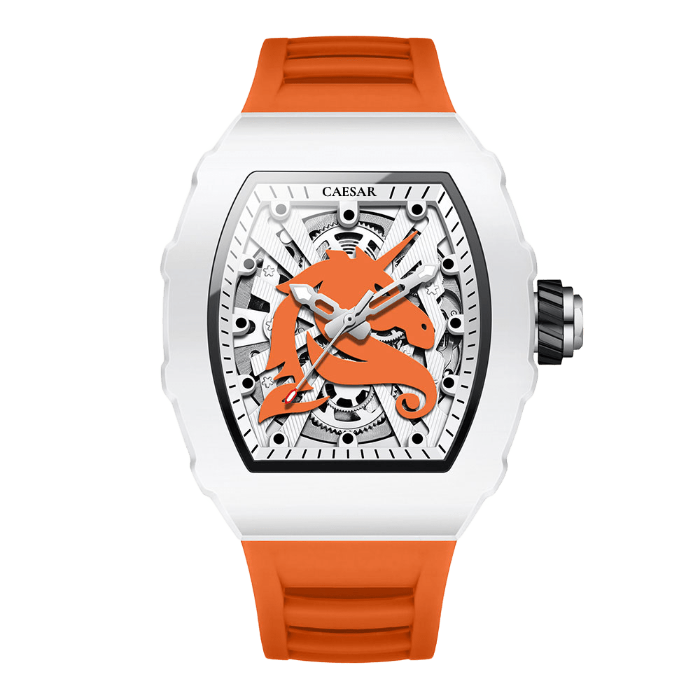 CAESAR Skeleton Mechanical Men's Watch - Bold Style